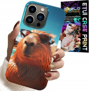 shumee OVITEK ZA IPHONE 16 PRO - SWEET CAPYBARA, OVITEK CAPIBARA + STEKLO