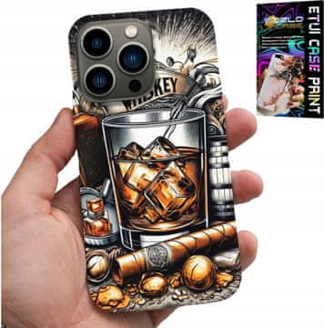 shumee OVITEK ZA IPHONE 16 PRO - VZORCI VISKIJA IN CIGARE ZA MOŠKE, HRBTNA STRAN