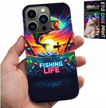 shumee OVITEK ZA IPHONE 16 PRO - NAHRBTNIK Z RIBIŠKIMI VZORCI, RIBIŠKIMI PALICAMI