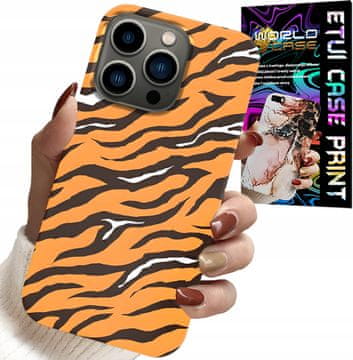 shumee OVITEK ZA IPHONE 16 PRO - ZADNJI OVITEK S TIGROVIMI ČRTAMI + STEKLO