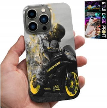 shumee OVITEK ZA IPHONE 16 PRO - MOTOR ZA MOTOCIKLE, ŠTEVILNI VZORCI NA HRBTNI STRANI