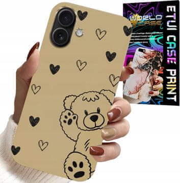shumee OVITEK ZA IPHONE 16 - OVITEK Z VZORCI TEDDY BEAR PRO MAXZAK ZA NAJMLADEJŠE