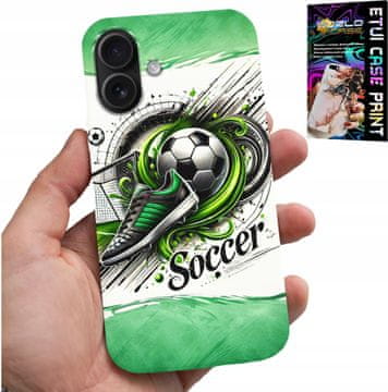 shumee OVITEK ZA IPHONE 16 - NOGOMET, OVITEK ZA NOGOMETNO ŽOGO + STEKLO