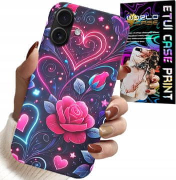 shumee OVITEK ZA IPHONE 16 PLUS - SRCE, ROŽNICA, OVITEK ZA MLADOSTNIKE + STEKLO