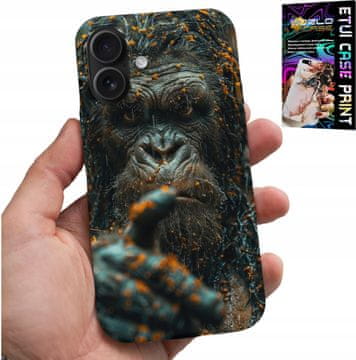 shumee OVITEK ZA IPHONE 16 - OPICA, OPICA, GORILA, ŽIVALI + STEKLO