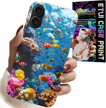 shumee OVITEK ZA IPHONE 16 - GREBEN BARVITE RIBE PODVODNI SVET RIB