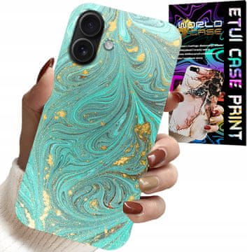 shumee OVITEK ZA IPHONE 16 - MARMORNJI VZORCI + KALJENO STEKLO