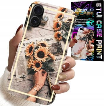 shumee OVITEK ZA IPHONE 16 PLUS - CVETNI VZOREC SONČNIC