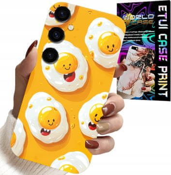 shumee OVITEK ZA SAMSUNG GALAXY A24 4G - OVITEK Z MOTIVIJO NASMEHANIH JAJC + FOLIJA