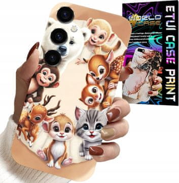 shumee OVITEK ZA SAMSUNG GALAXY A25 5G - HRBTNI DEL ZA OTROKE Z GOZDNIMI ŽIVALMI