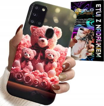 shumee OVITEK ZA SAMSUNG GALAXY A21s - DRUŽINSKO DARILO ROŽNI MEDVED + FILM