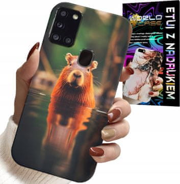 shumee OVITEK ZA SAMSUNG GALAXY A21s - CUTE CAPIBARA, CAPIBARA, VELIKO VZORCEV