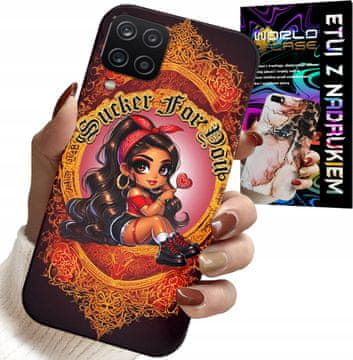 shumee OVITEK ZA SAMSUNG GALAXY A22 5G - MODNI OVITEK ZA PUNČKO SUCKER FOR YOU + STEKLO