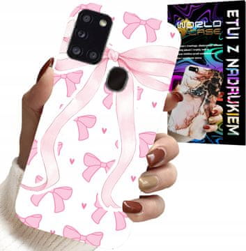 shumee OVITEK ZA SAMSUNG GALAXY A21s - OVITEK Z ROZA TRAKOVI IN MODNIMI VZORCI