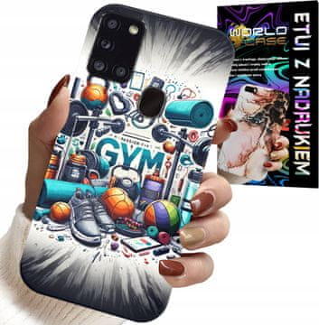 shumee OVITEK ZA SAMSUNG GALAXY A21s - OVITEK ZA TELOVADNICO, FITNES IN ŠPORT + STEKLO