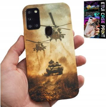 shumee OVITEK ZA SAMSUNG GALAXY A21s - VOJAŠKI HELIKOPTERSKI TANK VOJAŠKI OVITEK