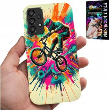 shumee OVITEK ZA SAMSUNG GALAXY A23 5G - BMX KOLESA TRIKOVI PROMOCIJSKI ŠPORT + STEKLO
