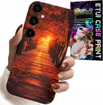 shumee OVITEK ZA SAMSUNG GALAXY A25 5G - PARK, JESEN, PADAJOČE LISTE, HRBTNA STRAN