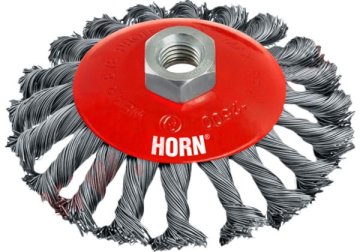 shumee STOŽČNA KRTAČA 125 mm M14x2 mm NEVARNOSTNA PLETENA ŽICA