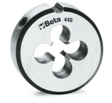 shumee OKROGLA MATRIČNA MATRICA BETA MODEL 440 KROMIRANO JEKLO METRIČNI NAVOJ M8 x 125 mm