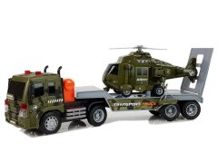 Lean-toys Vojaški komplet Tovornjak s helikopterjem