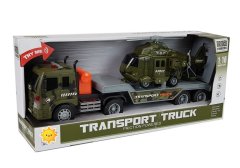 Lean-toys Vojaški komplet Tovornjak s helikopterjem