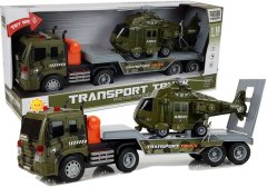 Lean-toys Vojaški komplet Tovornjak s helikopterjem
