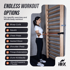 IBX Athletics PREMIUM VADBENE ELASTIKE | 17 DELNI SET | Anti-Snap Varnostna Sredica | Sistem Varnega in Preprostega Vpenjanja (Loop-Hitch) | 100% Malezijski Latex | Za Vadbo Doma | Trening Moči