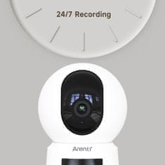Arenti P3TT 3MP UHD Notranja kamera z dvema objektivoma, vrtenjem in nagibanjem, 2,4 GHz in 5 GHz, dvopasovna WiFi