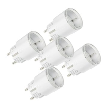 Shelly Set 5 pametnih vtičnic Plug S MTR Gen3 12A (bela)
