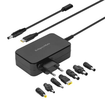 Krüger&Matz Napajalnik za prenosnik , 90W, PD3.0, 7 nastavkov