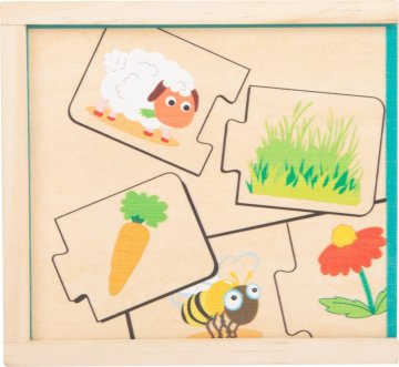 Small foot Puzzle par Hranjenje živali 10x2 kosov