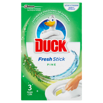 shumee DUCK Fresh Stick Pine - gelski toaletni trakovi, 27 g (3 x 9 g) - Čistoča in svežina 4 tedne