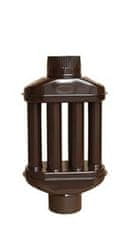 Žemini dimni radiator, 0,55m - FI 120mm, rjav