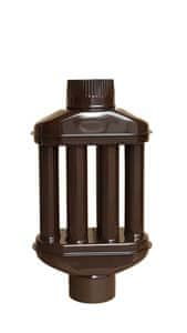 Žemini dimni radiator, 0,55m - FI 120mm, rjav