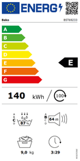Beko B5T69233 sušilni stroj, 9 kg