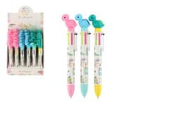 Teddies Dinozaver s svinčnikom/pisalom 6 barv 17 cm plastika