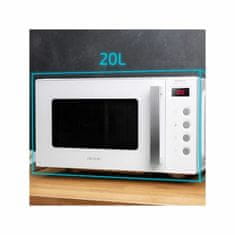Cecotec Mikrovalovna Pečica GrandHeat 2000 Flatbed 700W Bela 20 L