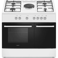 MPM Štedilnik prostostoječ -96-KGE-15, 90cm, 4x plin+1x elek., beli