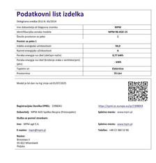 MPM Štedilnik prostostoječ -96-KGE-15, 90cm, 4x plin+1x elek., beli