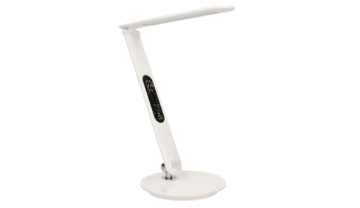 shumee ORNO KRISTALNA LED NAMIZNA SVETILKA Z ZASLONOM 65 W BELA