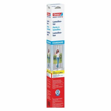 shumee TESA MREŽA PROTI KOMARJEM ZA VRATA Z BELIMI LETVAMI 95 m x 22 m STANDARD