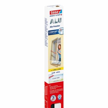 shumee TESA OKENSKA MREŽA PROTI KOMARJEM Z ALUMINIJASTIM OKVIRJEM BELA 14m x 15m COMFORT