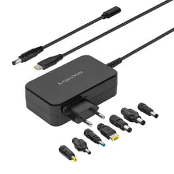 Krüger&Matz Univerzalni nadomestni napajalnik za prenosnik 5-20V 90W Power Delivery