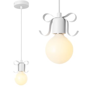 Toolight NARNI enojna viseča stropna svetilka bela