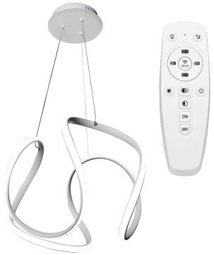 Toolight Sodobna LED viseča stropna svetilka + daljinski upravljalnik APP388-CP