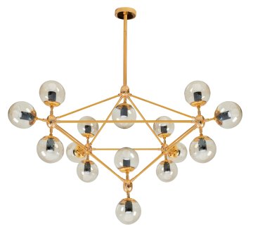 Toolight Zlata stropna viseča svetilka APP267-15C