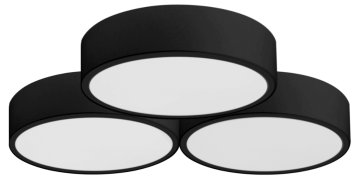 Toolight Plafond APP878-C Trojni 3x40 cm črn