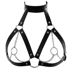 KJB Ženski seksi pas za telo Pasovi za seks igrače Bdsm Bondage Spodnje perilo Pas za prsi Usnjeno spodnje perilo Gotsko fetišistično žensko oblačilo