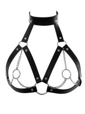 KJB Ženski seksi pas za telo Pasovi za seks igrače Bdsm Bondage Spodnje perilo Pas za prsi Usnjeno spodnje perilo Gotsko fetišistično žensko oblačilo